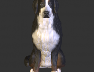 3Dプリント向け犬のモデル