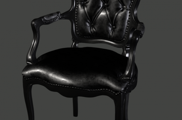 黒い洋風椅子